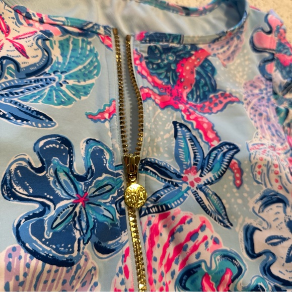 NWOT LILLY PULITZER Size 4 JOSSETTE Coral ONE-PIECE SWIMSUIT BAHAMAS BEACHCOMBER - Picture 13 of 13